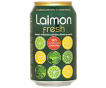 Refresco de lima limón y menta LAIMON FRESH lata de 33 cl.
