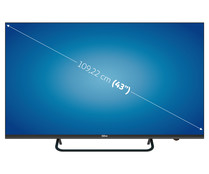 Televisión 109,22 cm (43") LED QILIVE Q43UA212B 4K, SMART TV, WIFI, BLUETOOTH, TDT T2, USB reproductor, 3HDMI, 60HZ.