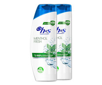 Champú anticaspa Menthol H&S 2x400 ml.