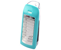 Rallador de acero inoxidable con recipiente de plástico, ACTUEL.