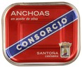 Filetes de anchoa en aceite de oliva de Santoña CONSORCIO 252 g. 