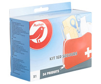 Kit de primeros auxilios compuesto por 54 elementos PRODUCTO ALCAMPO.