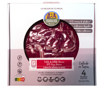 Paleta de bellota ibérica (50% raza ibérica) cortada en tapas ALCAMPO PRODUCCIÓN CONTROLADA 4 sobres de 100 g.