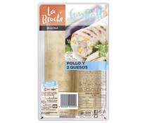 Flautas rellenas de pollo y 2 quesos, sin aceite de palma LA BROCHE Fun roll 275 g.