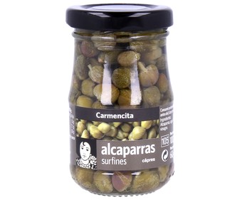 Alcaparras en salmuera CARMENCITA frasco de 60 g. Alcaparras en salmuera CARMENCITA frasco de 60 g.