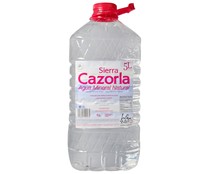 Agua mineral SIERRA CAZORLA  garrafa de 5 litros