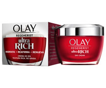 Crema de día triple acción (hidrata, reafirma y renueva) OLAY Regenerist ultra rich 50 ml.
