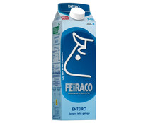 Leche entera de vaca de origen 100% gallega FEIRACO 1 l.