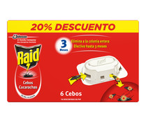 Cebos cucaracha RAID 6 uds. x 2,5 g.
