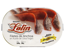 Filetes de anchoa en aceite de oliva virgen LOLIN 58 g.