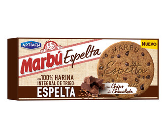 Galletas de espelta con pepitas de chocolate MARBÚ 300 g. Galletas de espelta con pepitas de chocolate MARBÚ 300 g.