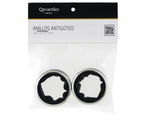 Set de 2 anillos antigoteo para botellas de vino, QPRACTIKO.