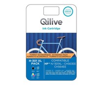 Pack de cartuchos de tinta compatibles (301XL) QILIVE, negro y color.