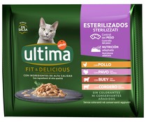 Alimento para gatos esterilizados húmedo ÚLTIMA 4 uds. x 85 g.