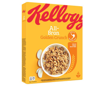 Cereales crujientes de fibra sabor caramelo KELLOGGS ALL BRAN GOLDEN CRUNCH 390 g. Cereales crujientes de fibra sabor caramelo KELLOGGS ALL BRAN GOLDEN CRUNCH 390 g.