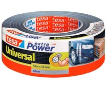 Cinta americana gris, 50m x 48mm,, TESA Extra Power Universal.
