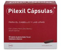 Complemente alimenticio para el tratamiento de la caida del cabello PILEXIL 100 cápsulas.