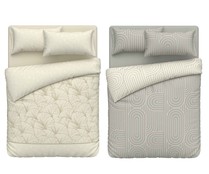 Juego de funda nórdica para cama de 150cm, polialgodón reciclado, 50 hilos, ACTUEL. Modelos surtidos, 1 unidad.