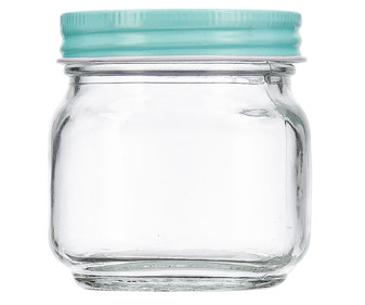 Bote de vidrio de 25 cl, tapa azul, QUID MOSS. 