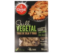 Tiras de soja y trigo, de origen 100% vegetal CÉRÉAL BIO 2 x 75 g.
