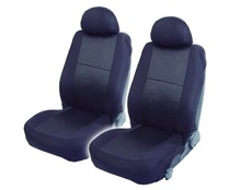 Juego de fundas para los asientos delanteros, de alta calidad con apertura para los airbag, modelo Lux, 2 piezas, color negro/gris ROLMOVIL 1 unidad.