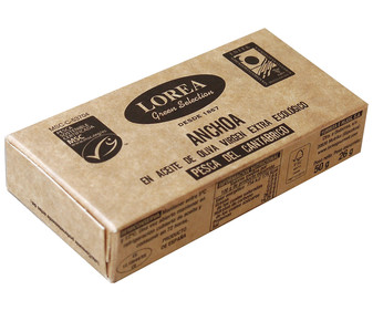 Filetes de anchoas del Cantábrico en aceite de oliva virgen extra ecológico MSC 26 g. LOREA Selection | Alcampo Compra Online