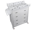 Bañera mueble PLASTIMYR con 4 cajones, bañera y cambiador antivuelco, estrellas.
