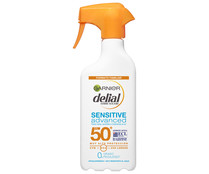 Protector solar en spray con factor de protección 50+ (muy alto) DELIAL Sensitive advanced 300 ml.
