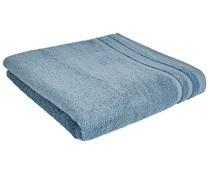 Toalla de ducha 100% algodón color azul, densidad de 500g/m², ACTUEL.