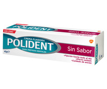 Crema fijadora para dentaduras postizas, con efecto sellado y sin sabor POLIDENT 40 g.