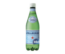 Agua mineral con gas PELLEGRINO  botella de 50 cl.