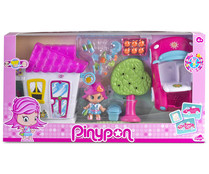 Escenario de juego Casa y coche con 1 figura incluida, PINYPON.