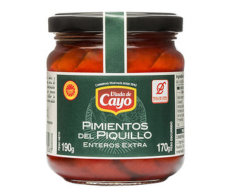 Pimientos del Piquillo frasco de 170 gramos Pimientos del Piquillo frasco de 170 gramos