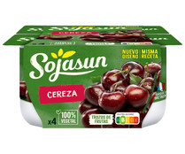 Especialidad de soja con trocitos de cerezas SOJASUN 4 x 100 g.