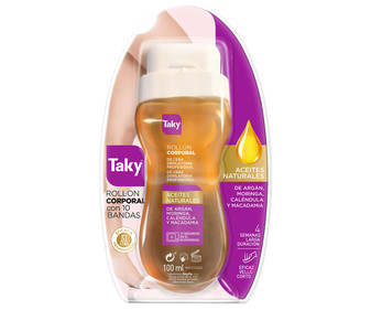 Cera tibia con aceites naturales y cómodo aplicador en roll - on TAKY 100 ml. Cera tibia con aceites naturales y cómodo aplicador en roll - on TAKY 100 ml.