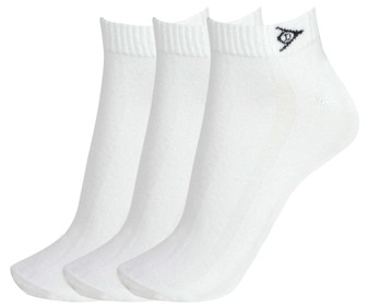 Pack de 3 pares de calcetines DUNLOP Performance, color blanco, talla 43/46. Pack de 3 pares de calcetines DUNLOP Performance, color blanco, talla 43/46.