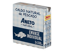 Caldo natural de pescado ANETO 2 uds. x 330 ml.