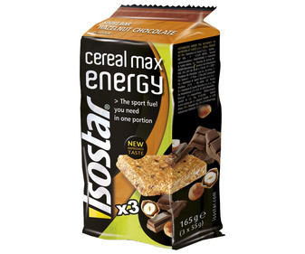 Barritas energéticas de cereales y chocolate 3x55 gramos Barritas energéticas de cereales y chocolate 3x55 gramos