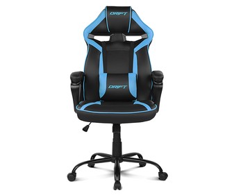 Silla Gaming DRIFT DR50 negro y azul, altura regulable, asiento basculante,