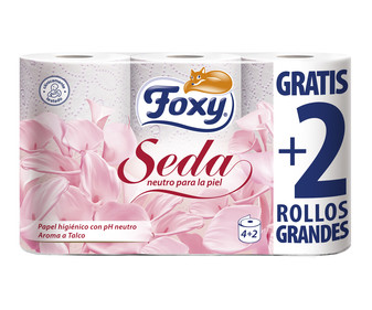 terremoto Tomar medicina Esplendor Papel higiénico seda 4 + 2 rollos FOXY Seda | Alcampo Compra Online terremoto Tomar medicina Esplendor Papel higiénico seda 4 + 2 rollos FOXY Seda | Alcampo Compra Online