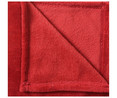 Plaid multiusos 125x150cm, 180g/m² de densidad, color rojo, ACTUEL.