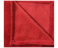 Plaid multiusos 125x150cm, 180g/m² de densidad, color rojo, ACTUEL.