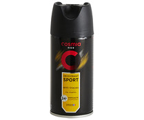 Desodorante en spray para hombre con protección anti-transpirante hasta 24 horas COSMIA Sport 150 ml.