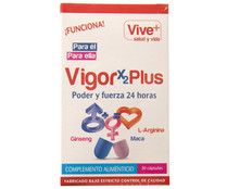 Complemento alimenticio VIVE PLUS VIGORX2PLUS 30 cápsulas.