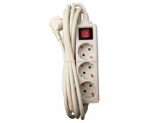 Base de 3 tomas con interruptor, 3m 5 X1,5mm PRODUCTO ALCAMPO. Base de 3 tomas con interruptor, 3m 5 X1,5mm PRODUCTO ALCAMPO.
