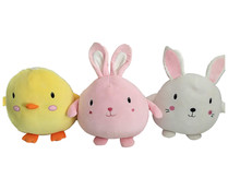 Surtido de animales de de peluche blanditos de 25cm., ONE TWO FUN ALCAMPO.