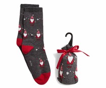 Calcetines de Papá Noel en bolsa de regalo IN EXTENSO, talla 35/38.