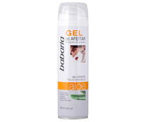 Gel de afeitar con textura cremosa y aloe vera, para pieles sensibles BABARIA 200 ml. 