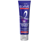 Mascarilla violeta matizadora, con efecto anti-anaranjado para cabellos con mechas, grises o rubios ELVIVE Color vive 150 ml.