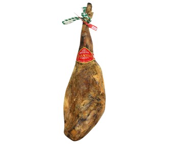 Jamón de bellota ibérico (50% raza ibérica), reserva 32 meses JARACENA pieza de 7 kilos (peso aproximado). Jamón de bellota ibérico (50% raza ibérica), reserva 32 meses JARACENA pieza de 7 kilos (peso aproximado).